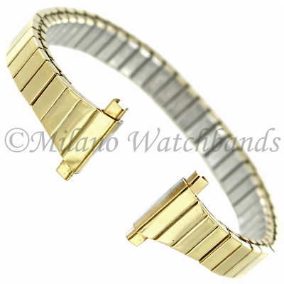 11-14 mm Speidel Gold Stainless Steel Twist-O-Flex Ladies Watch Band 1523/33XL