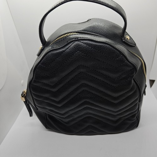 Sac à dos Urban Expressions en cuir noir - Photo 5/7