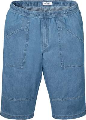 Jeans-Bermuda Loose Fit Gr. 50 Hellblau Herrenbermuda gerades Bein Pants Neu*
