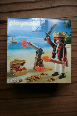 Playmobil Huevo De Pascua Sorpresa Pirata Con Cañón Y Tesoro 9415