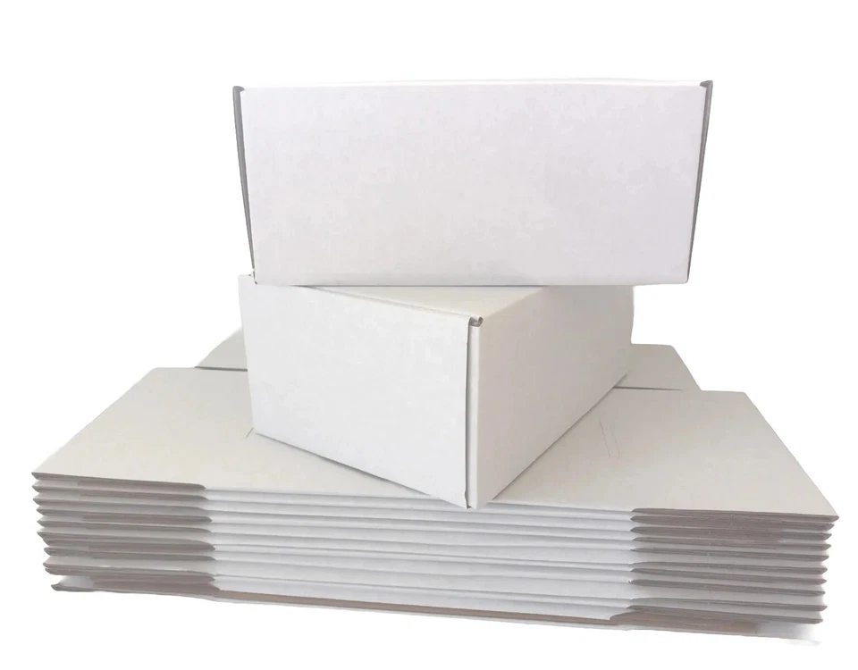 Size 9X6X4 -20 Pcs White Corrugated Mailers  Shipping Packing Box Mailer - Image 4 of 4