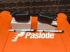 2 Paslode Spit Pulsa Replacement AC/DC Mains Charger Adaptors 240v Free Pens