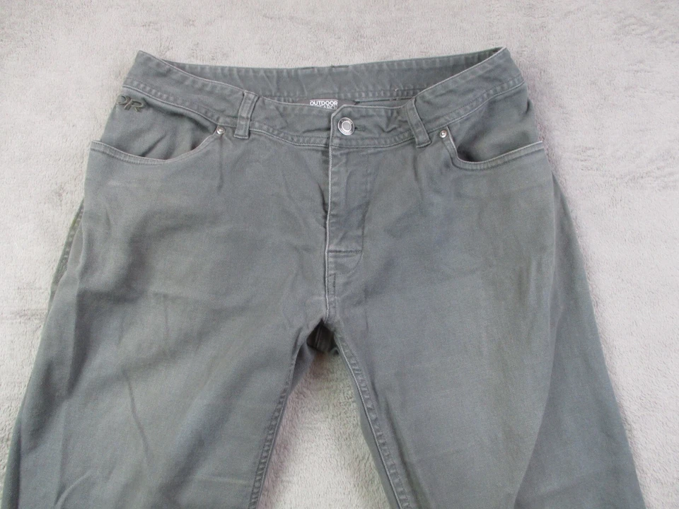 Pantalones de Trail Outdoor Research Mujer 4 Gris Senderismo Viaje Pierna Recta Foto 4 de 4