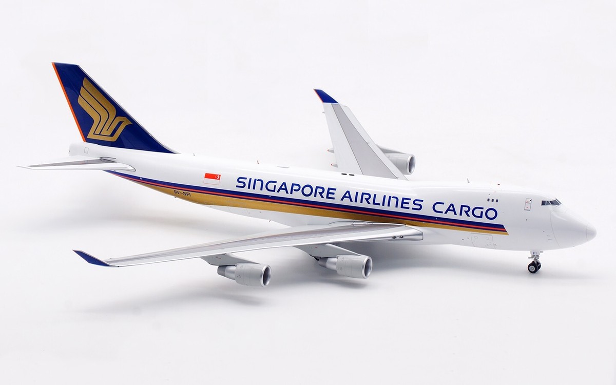 SQ Wings 1:200 シンガポール航空 B747-400F 9V-SFI SQ Wings 1:200 Singapore Airlines Cargo B747-400F Diecast