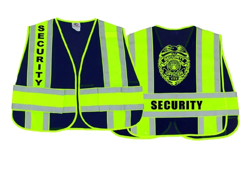 Security Reflective Duty Vests (Dark Navy) - product listing photo