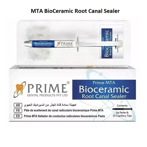 PRIME MTA Bioceramic Dental RCT Sealer 3 gm Syringe with 15 Tips | eBay