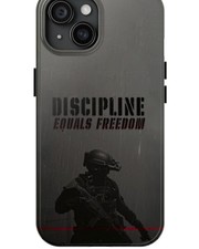 Army Discipline Equals Freedom Tough iPhone Cases Military Inspired Protection