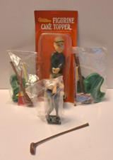 Vintage, 1975 Wilton, FIGURINE CAKE TOPPER Assorted Golfer Lot, NEW