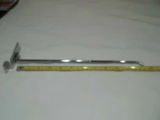 SLATWALL DISPLAY HOOK CHROME 12" (SET OF 25)