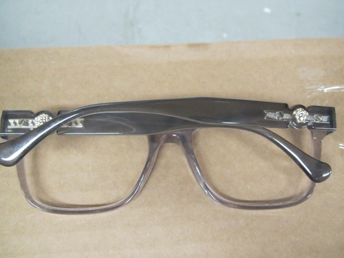 VERSACE VE3303 593 55-18-140 Transparent Grey Rectangle Men's Eyeglasses - Picture 12 of 15