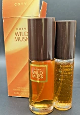Wild Musk by Coty 1.4 oz Cologne Spray Open Box   AND   1.0 oz Spray