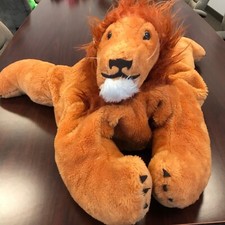 Vintage Lion "Pillow Pets" Dardenelle Div. R. Dakin Co. Stuffed Animal Plush 36"