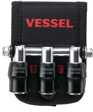VESSEL Quick Catcher 3 Row Holder Bit Holder Tool Black QB-10B3K Japan