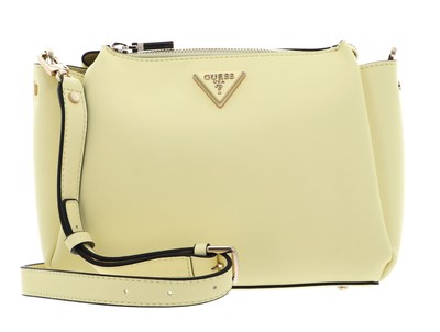 GUESS Iwona Tri Compartment Top Zip Xbody Pale Yellow