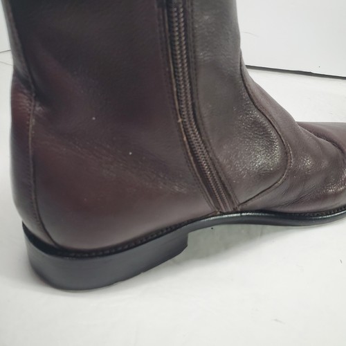 Florsheim Imperial Schuhe Herren Größe 7 D Braun Leder Hugo Seitenreißverschluss Stiefeletten - Bild 10 von 15