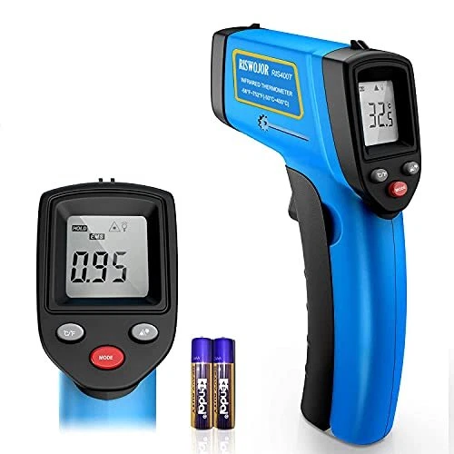 RISWOJOR Infrared Thermometer Cooking Digital Temperature Gun，Adjustable  Emis