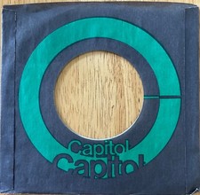 Capitol Records 45rpm black/green commercial/company sleeves: Lot of 4