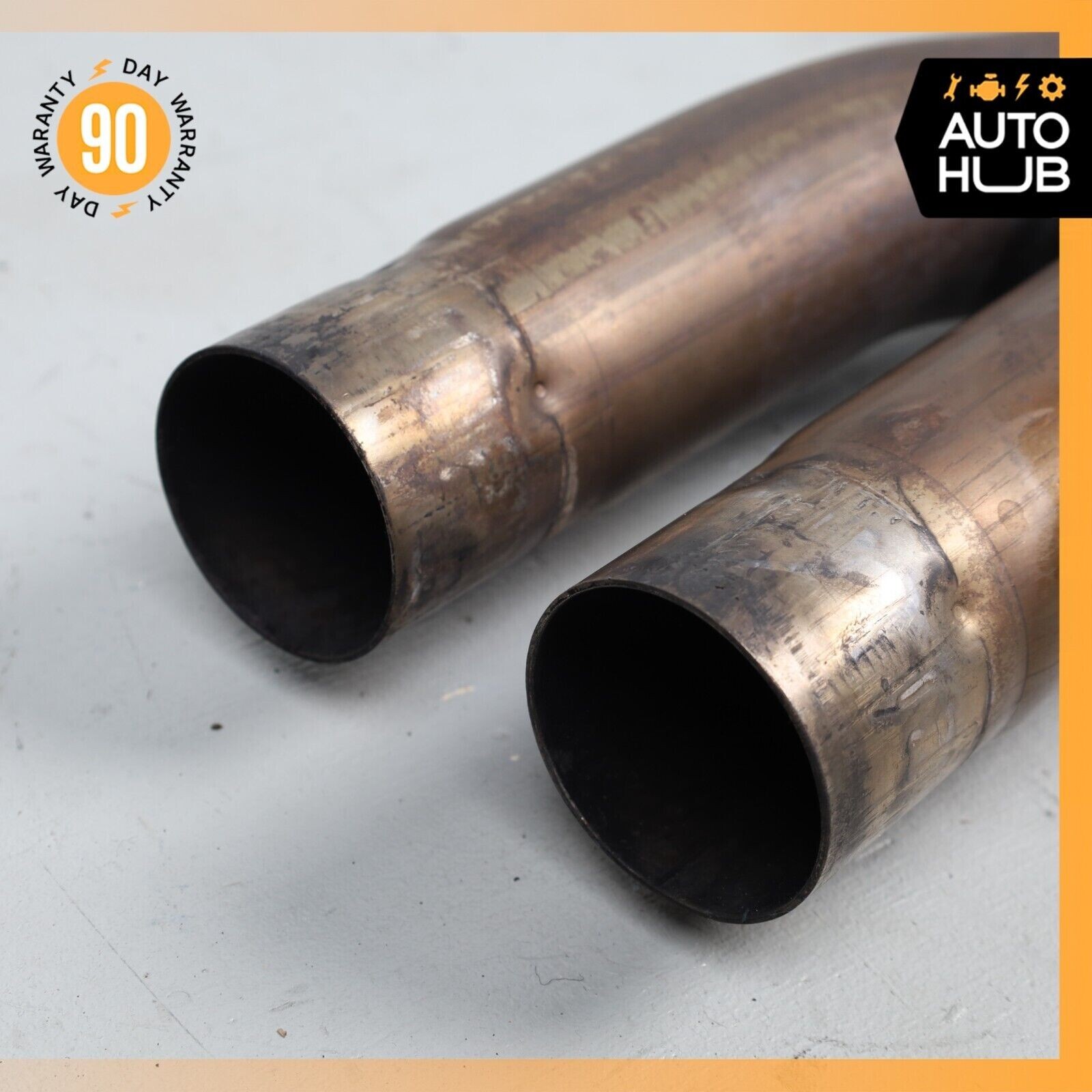 04-19 Maserati Quattroporte M139 Exhaust Mid Pipe Center Resonator Silencer 74k