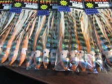 4¾" x 30 NEW Supertackle #798 MYLAR BLAZER / UV / GLOW- Salmon Hoochies -