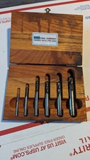 SGS Tool Company Milling Bit Set, In Oak Box