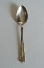 PAIR E. VINERS ENGLISH STERLING DEMITASSE SPOONs, c. 1931