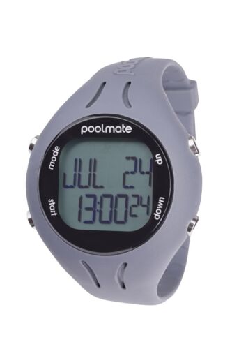 NEW Swimovate PoolMate 2 GREY Swimming Computer Lap Counter Watch Pool Mate