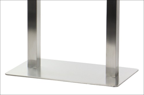 Doppelsockel aus gebürstetem Edelstahl SH-3003 für Hotel, Restaurant, 70x40x72,5 - Bild 3 von 6