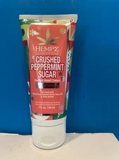 Hempz Crushed Peppermint Sugar Herbal Hand Cream 3oz New & Authentic