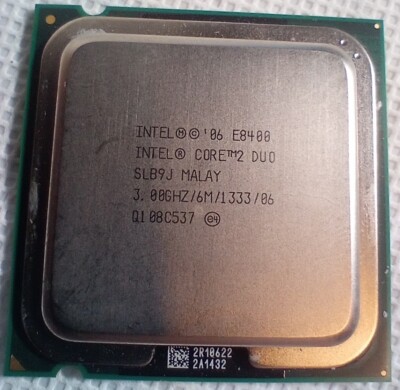 Intel Core 2 Duo E8400 - 3.00 GHz Dual-Core (SLB9J) Processor