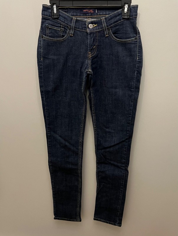 LEVI'S women's dark blue curvy cut 528 jeans, size 3 medium