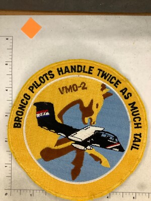 USMC VMO-2 BRONCO PILOT HANDLE TWICE AS MUCH TAIL SQUADRON PATCH