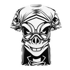 All Over Print Halloween Horror Art T Shirt Goth Girl Scary Creepy Mad Scientist