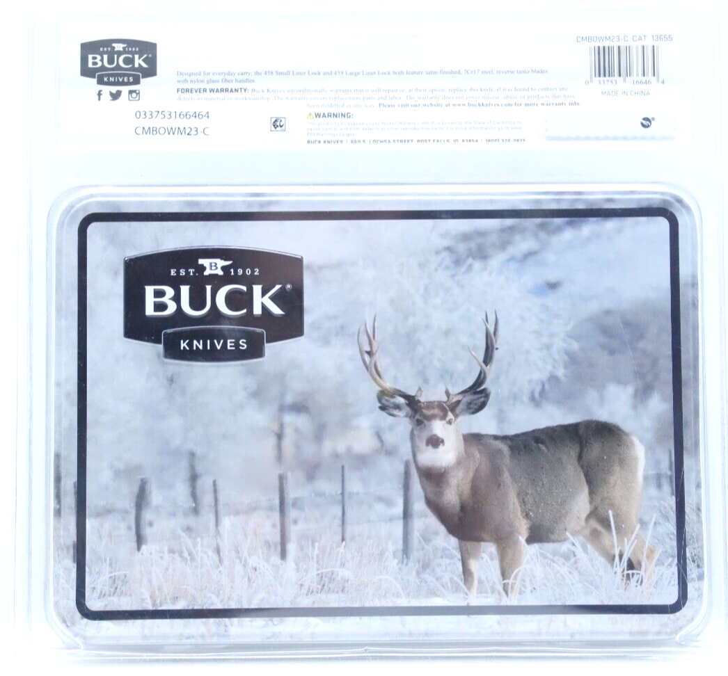 Buck Knives 458 & 459 Liner Lock Combo Knife Set With Collector's
