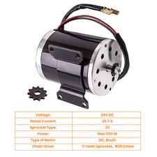 24V 2800-3000Rpm Electric Motor Fit for scooter bike go-kart minibike Max 500W