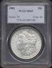 1902 Morgan Silver Dollar PCGS MS 63
