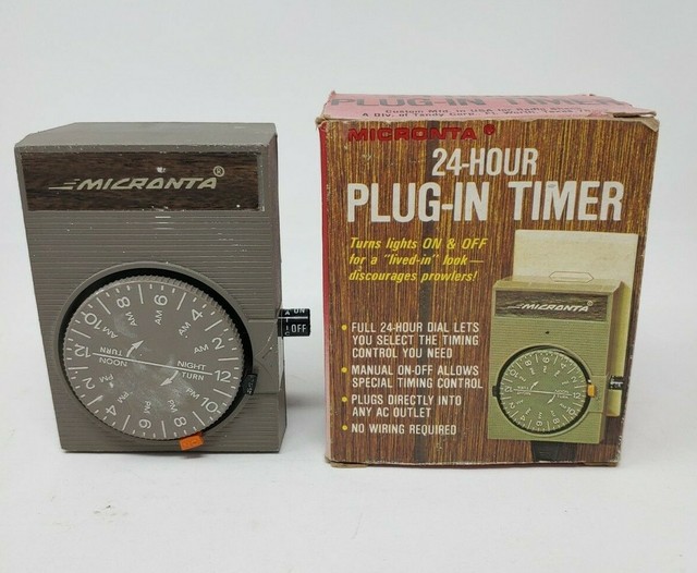 Vintage Radio Shack Micronta 24 Hour Plugin Timer 63862 Made in USA