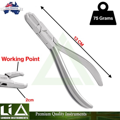 Bracket Remover Debonding Pliers 13 CM Tooth Braces Clinic Medical Orthodontic - Foto 2 di 5