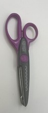 Fiskars Paper Edgers Scissors Bubble Pattern Crafting Scrapbooking Purple