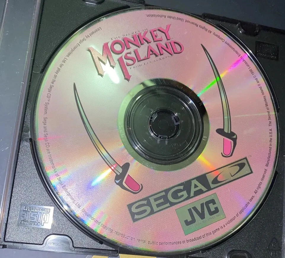 Secret of Monkey Island Sega CD DISC ONLY TESTED WORKS eBay