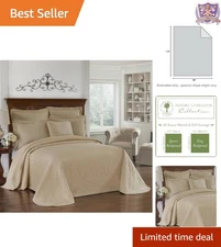 King Cotton Farmhouse Floral Bedspread King/California King Breathable Washable