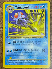 WOTC Pokemon TCG Tentacruel 44/62 Fossil Uncommon 1st Ed 1999 Stage 1 HP60 on eBay