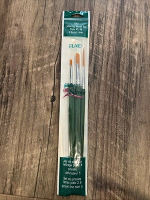 Donna Dewberry Plaid FolkArt One Stroke Paint Brush Set 1362 NEW