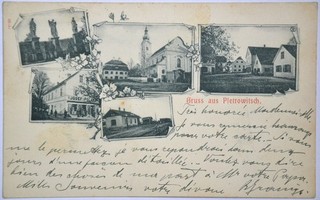 AK Pletrowitsch Petrovče Bahnhof Slowenien gel. 1909
