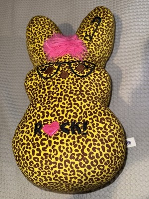 Leopard Print Peeps 15-inch Plush Emo Punk Rock Bunny Rabbit