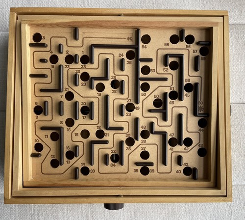 Vintage Brio Schweden Labyrinth Holz Kipplabyrinth Spiel OVP - Bild 1 von 14
