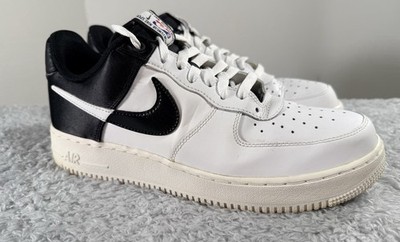 Nike Air Force 1 Low x NBA Spurs Pack White Black Satin Men's Size 10 BQ4420-100