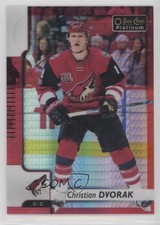 2017-18 O-Pee-Chee Platinum Red Prism 164/199 Christian Dvorak #87 he4