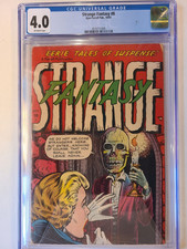 STRANGE FANTASY # 8 AJAX FARRELL PUB 1953 CGC 4.0 CLASSIC SKULL COVER