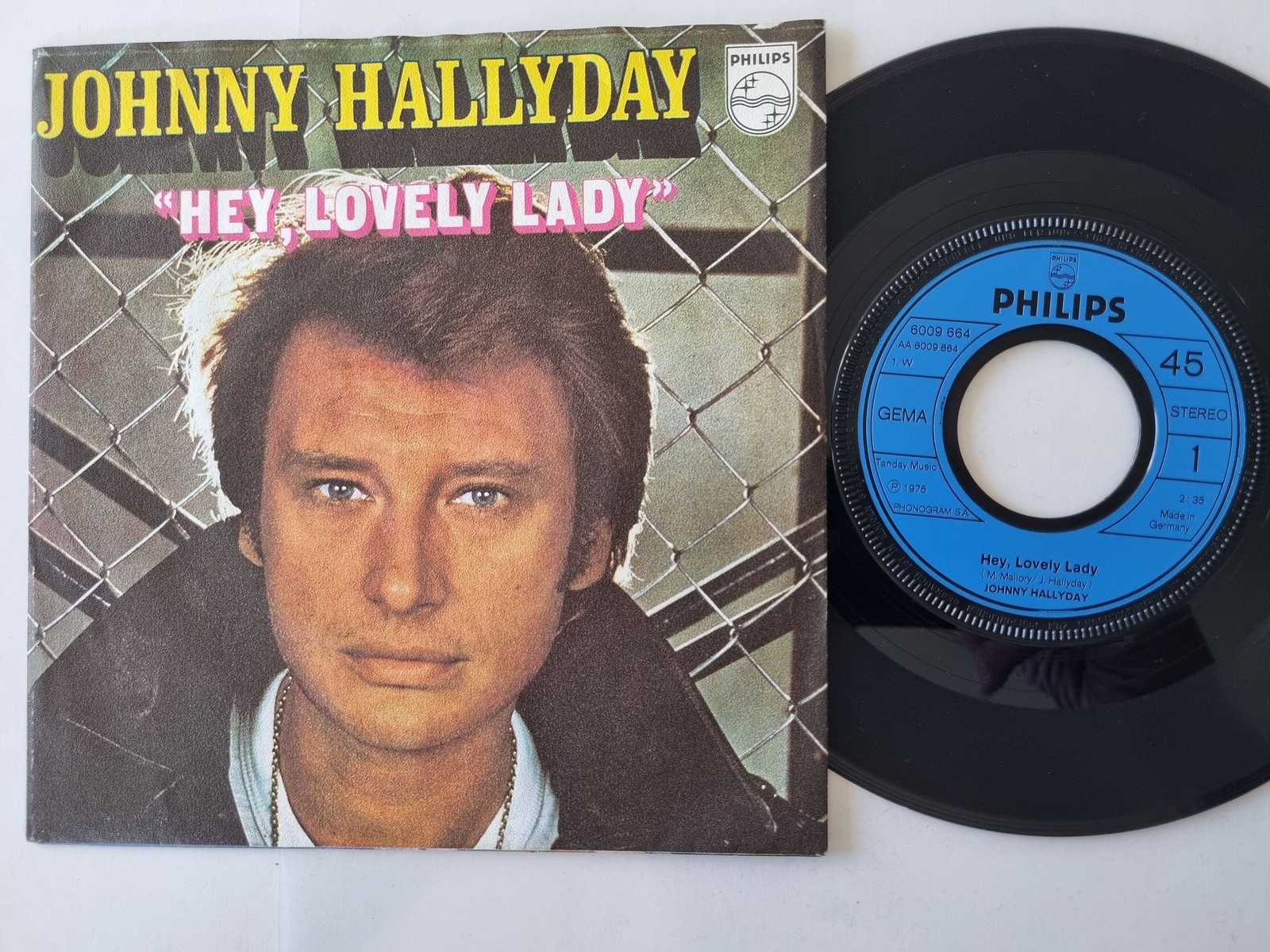 Johnny Hallyday - Hey, Lovely Lady 7'' Vinyl Germany