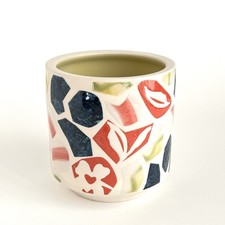 Anthropologie Planter Andrea Terrazzo-Inspired Handcrafted Stoneware 5x5”